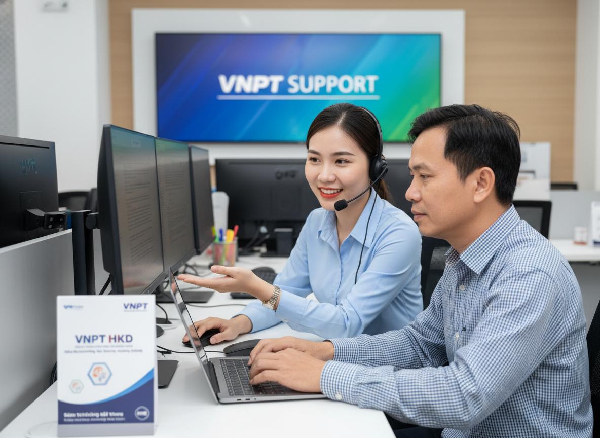 Tổng đài hộ trợ phần mềm kế toán bán hàng VNPT HKD cho hộ kinh doanh tại Quảng Trị